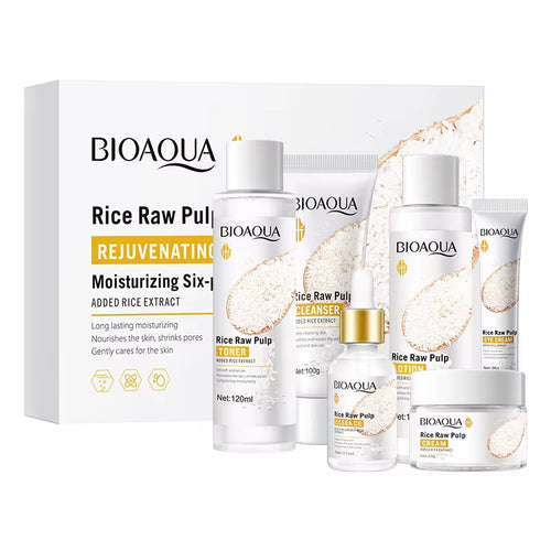 Kit BIOAQUA au Riz 6 en 1 – Routine Complète Éclat & Hydratation  ⭐⭐⭐⭐⭐ (4,9/5)